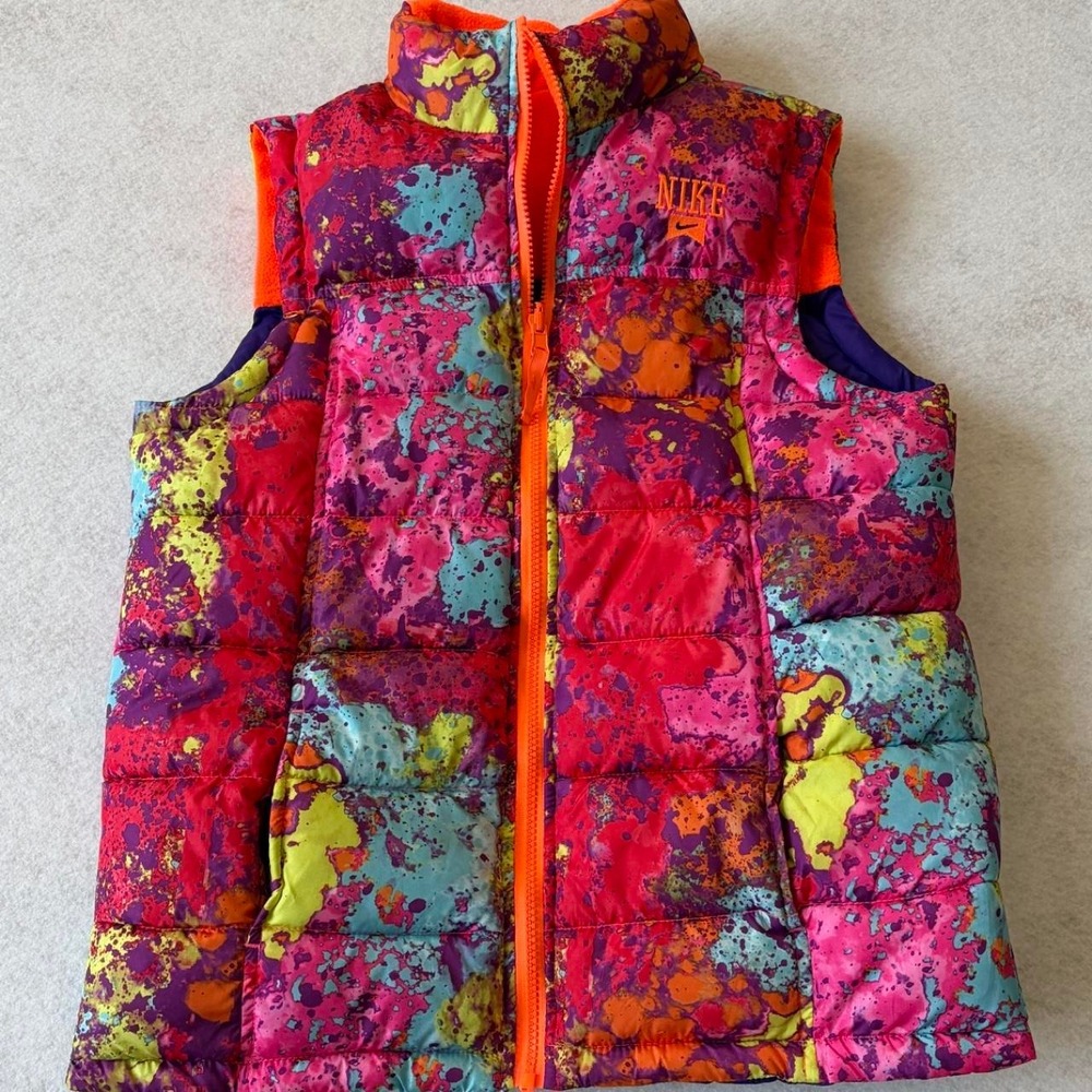 NIke Girl's Size XL Reversible Full Zip Puffer Vest